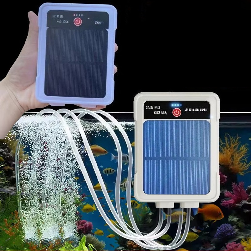 Solar Pond Aerator Oxygen Pump - Аккумуляторный кислородный насос для аквариума с