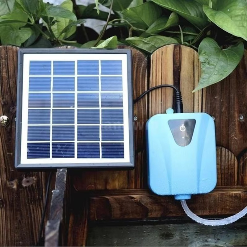 Solar Pond Aerator Oxygen Pump - Солнечный воздушный компрессор для аквариума, 5В