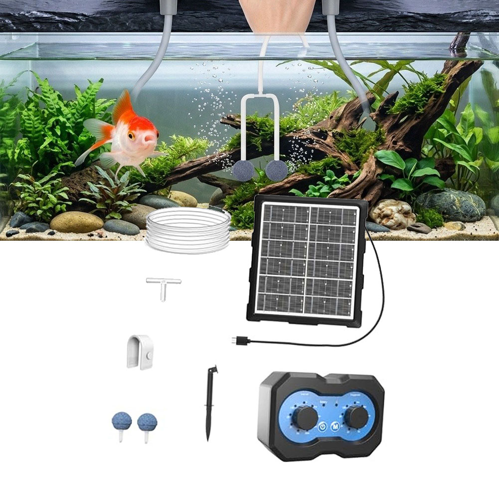 Solar Pond Aerator Oxygen Pump - Солнечный аэратор для пруда 3Вт 6В,