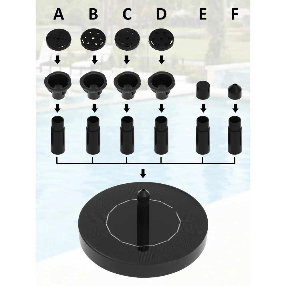 Солнечный фонтанный насос – пл – обзор и цена Floating Solar Fountain Water Pump