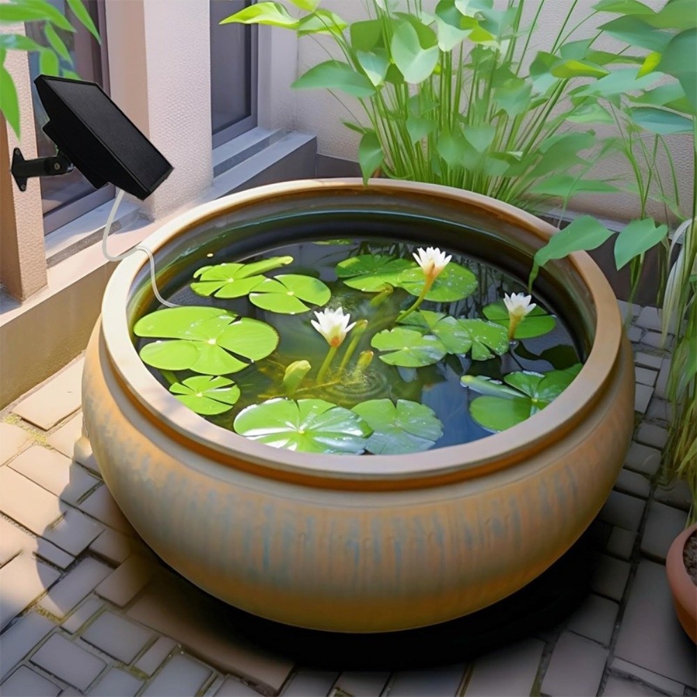 Низкошумный солнечный кислород – обзор и цена Solar Pond Aerator Oxygen Pump