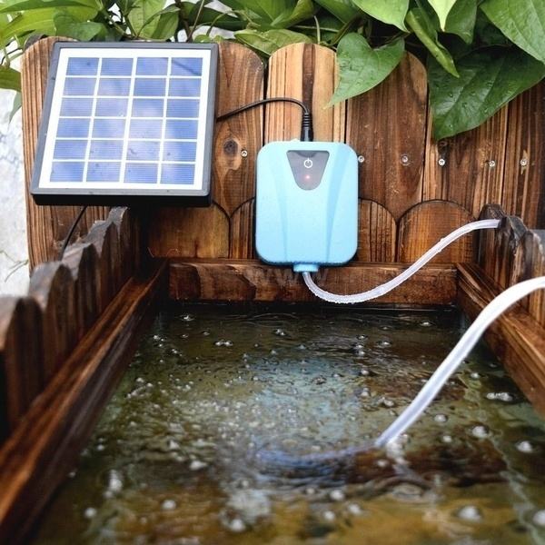 Солнечный воздушный компрессор – обзор и цена Solar Pond Aerator Oxygen Pump