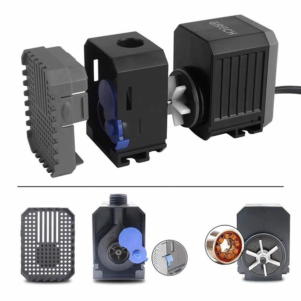 Погружной аквариумный насос с  – обзор и цена Submersible Pond Pump 5000L H