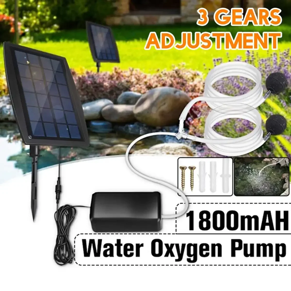 Оксигенатор на солнечной энерг – обзор и цена Solar Pond Aerator Oxygen Pump