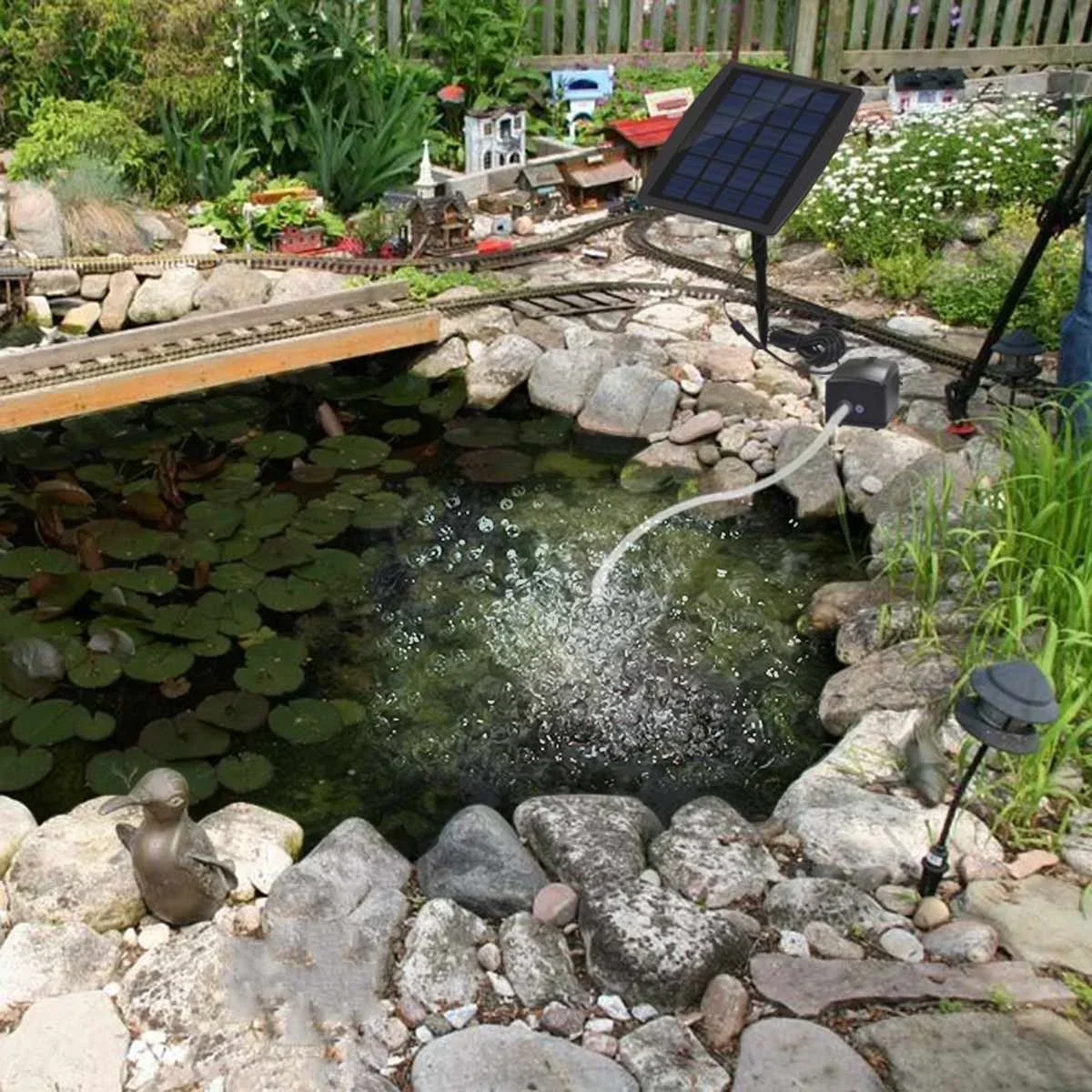 Оксигенатор на солнечной энерг – обзор и цена Solar Pond Aerator Oxygen Pump