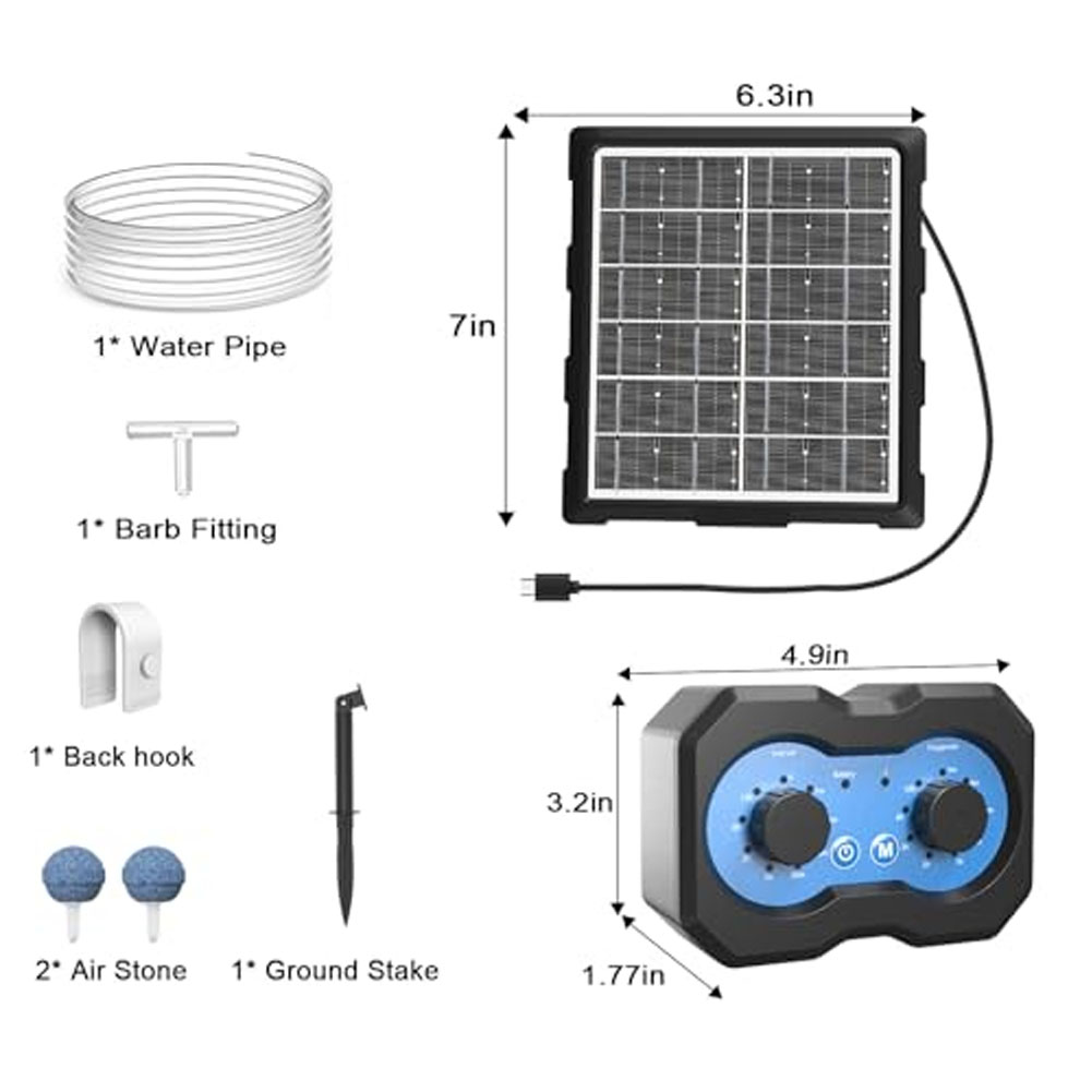 Солнечный аэратор для пруда 3В – обзор и цена Solar Pond Aerator Oxygen Pump