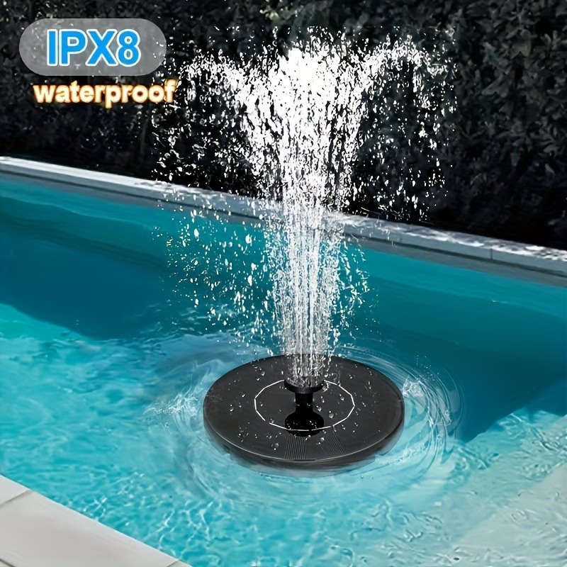 Солнечный водяной насос с LED- – обзор и цена Floating Solar Fountain Water Pump