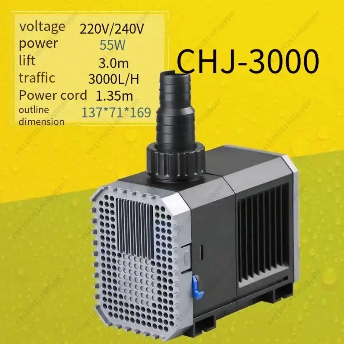 Ультра-тихий погружной насос д – обзор и цена Submersible Pond Pump 5000L H